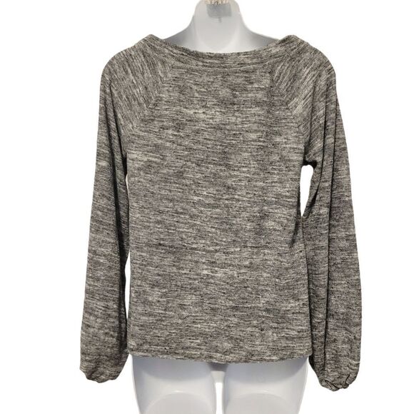 2/$20 Lou & Grey Top Grey Sweatshirt Blouse Size: XS - Picture 4 of 5